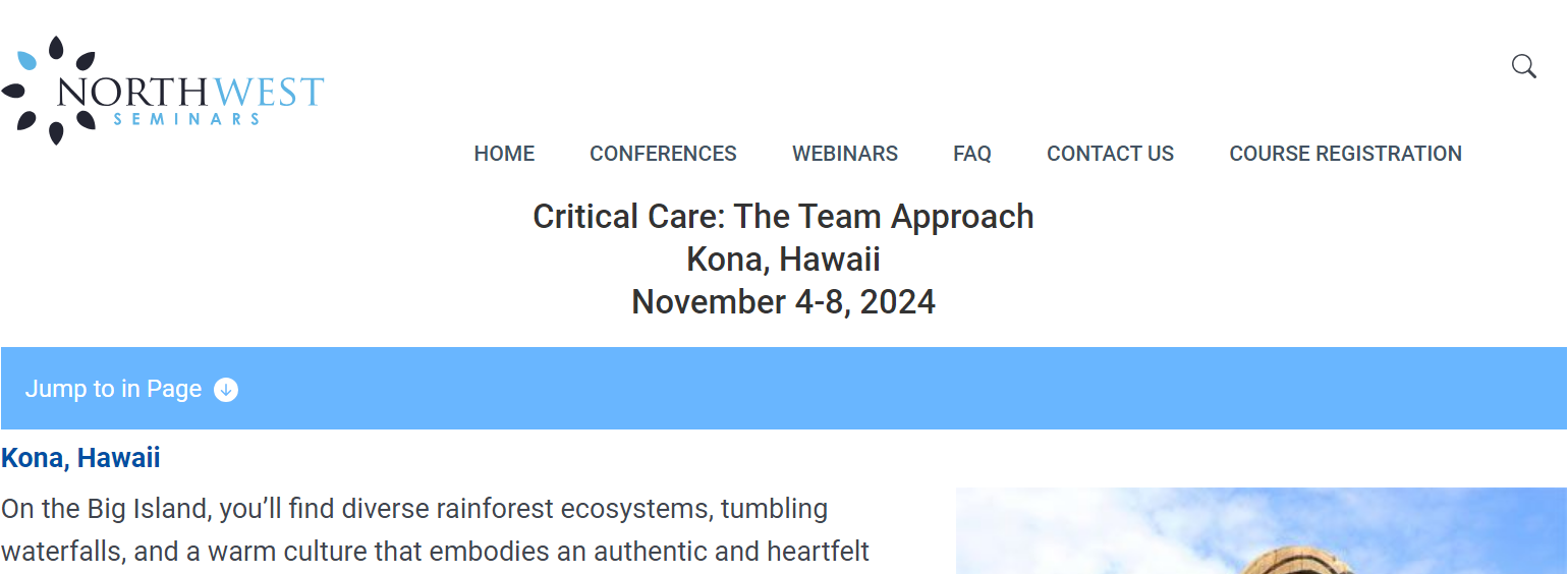 Critical Care: The Team Approach – Kamuela, Hawaii