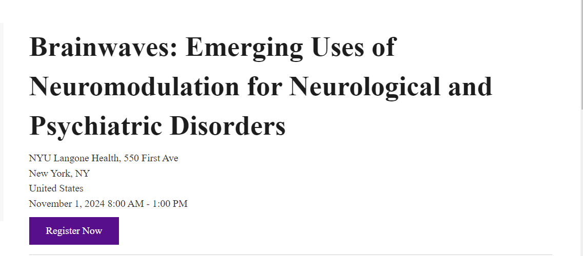 Brainwaves: Emerging Uses of Neuromodulation for Neurological and Psychiatric Disorders