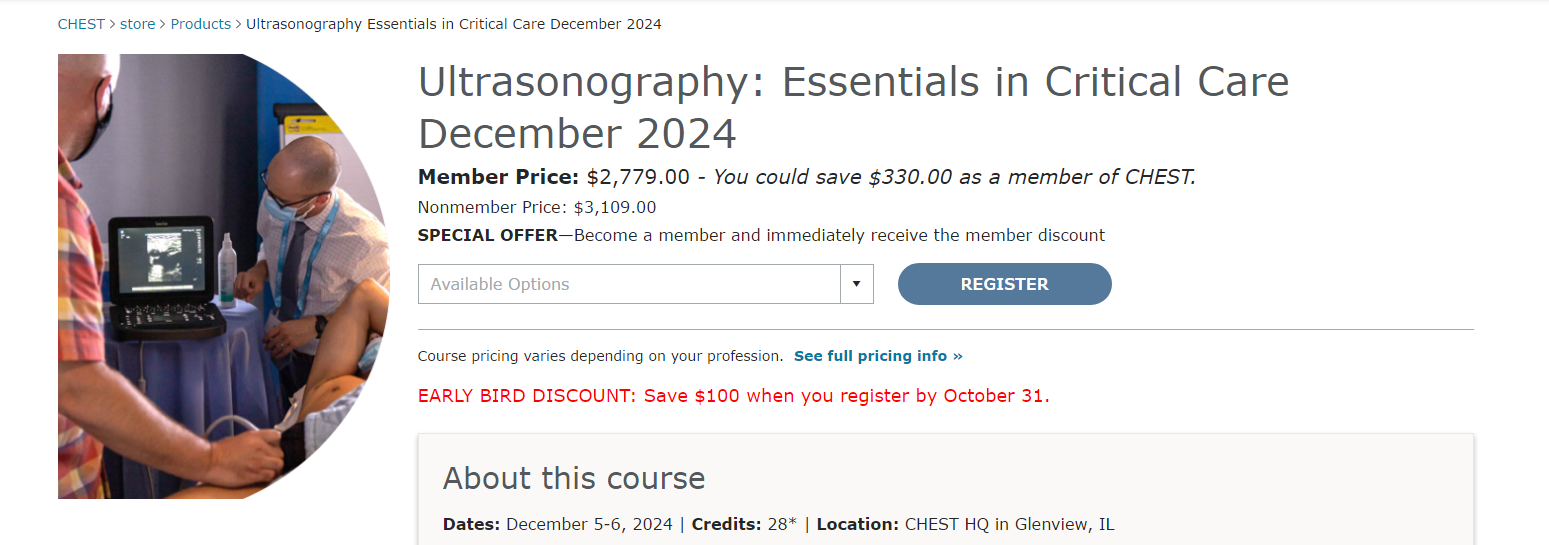 Ultrasonography: Essentials in Critical Care – December 2024